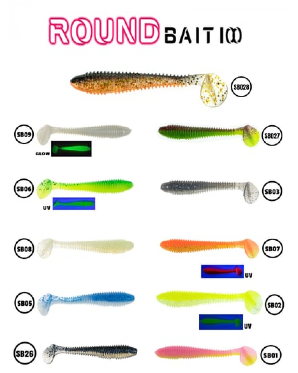Fujin Round Bait 100mm Silikon Balık